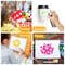 Small Stencils for Painting on Wood Reusable, 3 Inch Reusable Stencil for Craft Ornament Paint Template Stencils for Wall Card Rock Wood Signs Coasters Canvas Home Decor (Flower)